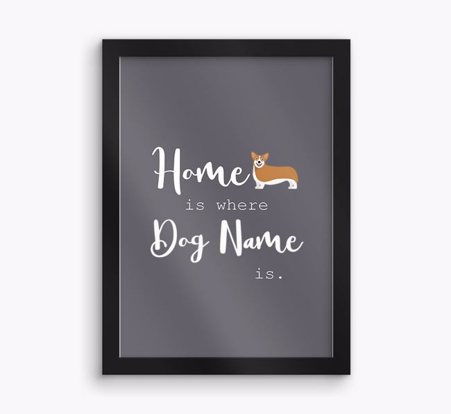 'Home Is Where' Print with {breedFullName} Icon